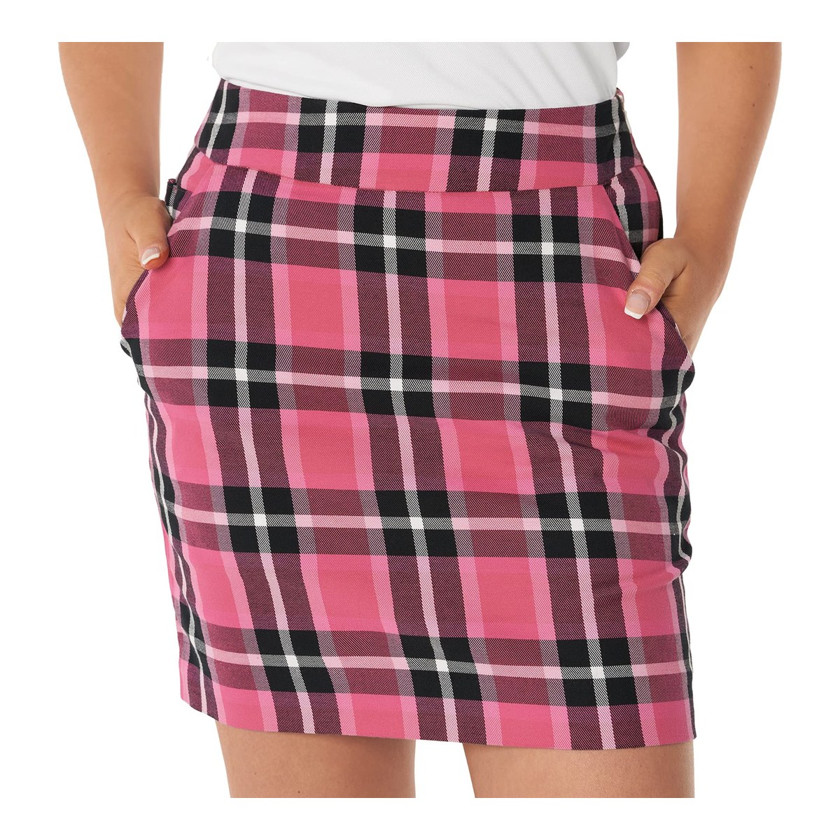 Plaid In Pink Skort