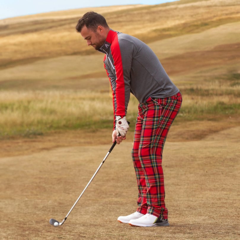 Stewart Tartan Plaid Golf Pants With Free Multitool Delivery