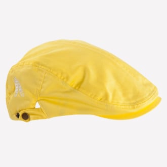 YOLO Yellow Flat Cap