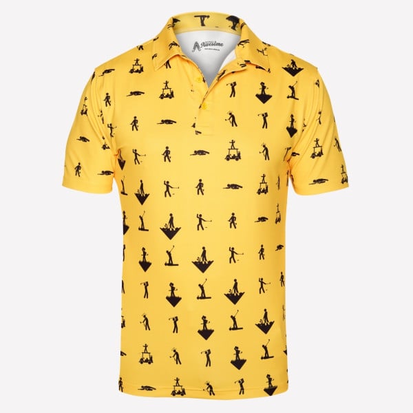 Stick Golfer Polo