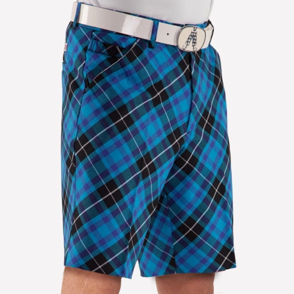 Blue Plaid Trews Shorts