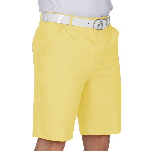 Pastel Yellow Golf Shorts