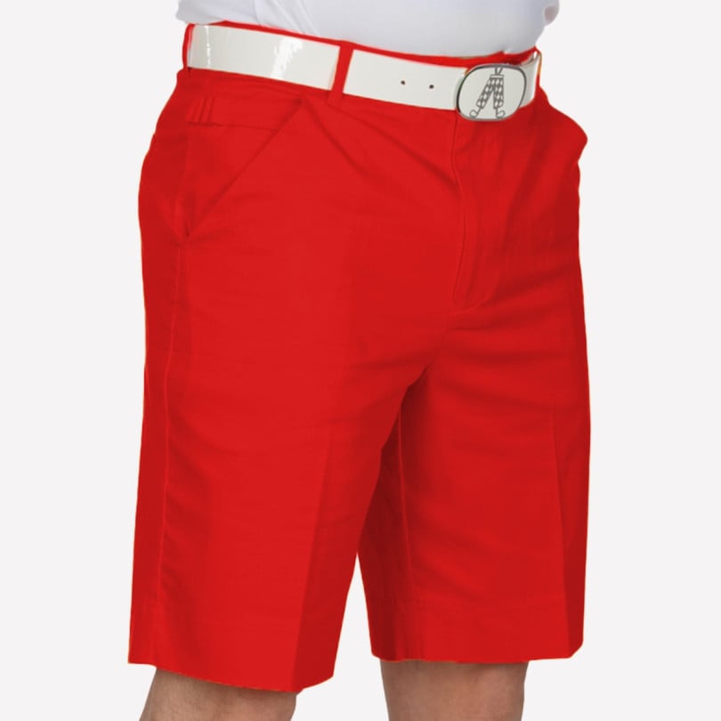 Reddy Golf Shorts Bright Red Mens Golf Shorts by Royal Awesome