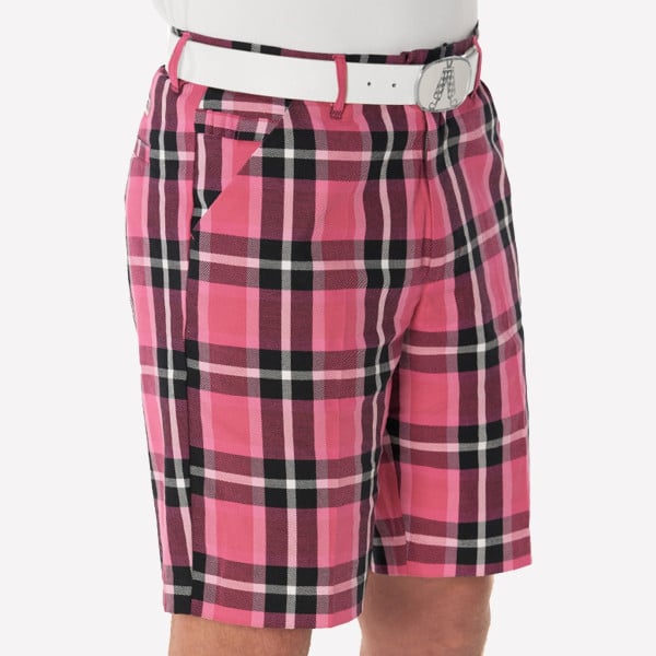 Plaid In Pink Shorts